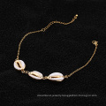 Bohemia Stainless Steel 18K Gold Plated Sea Shell Conch necklace Women Jewelry